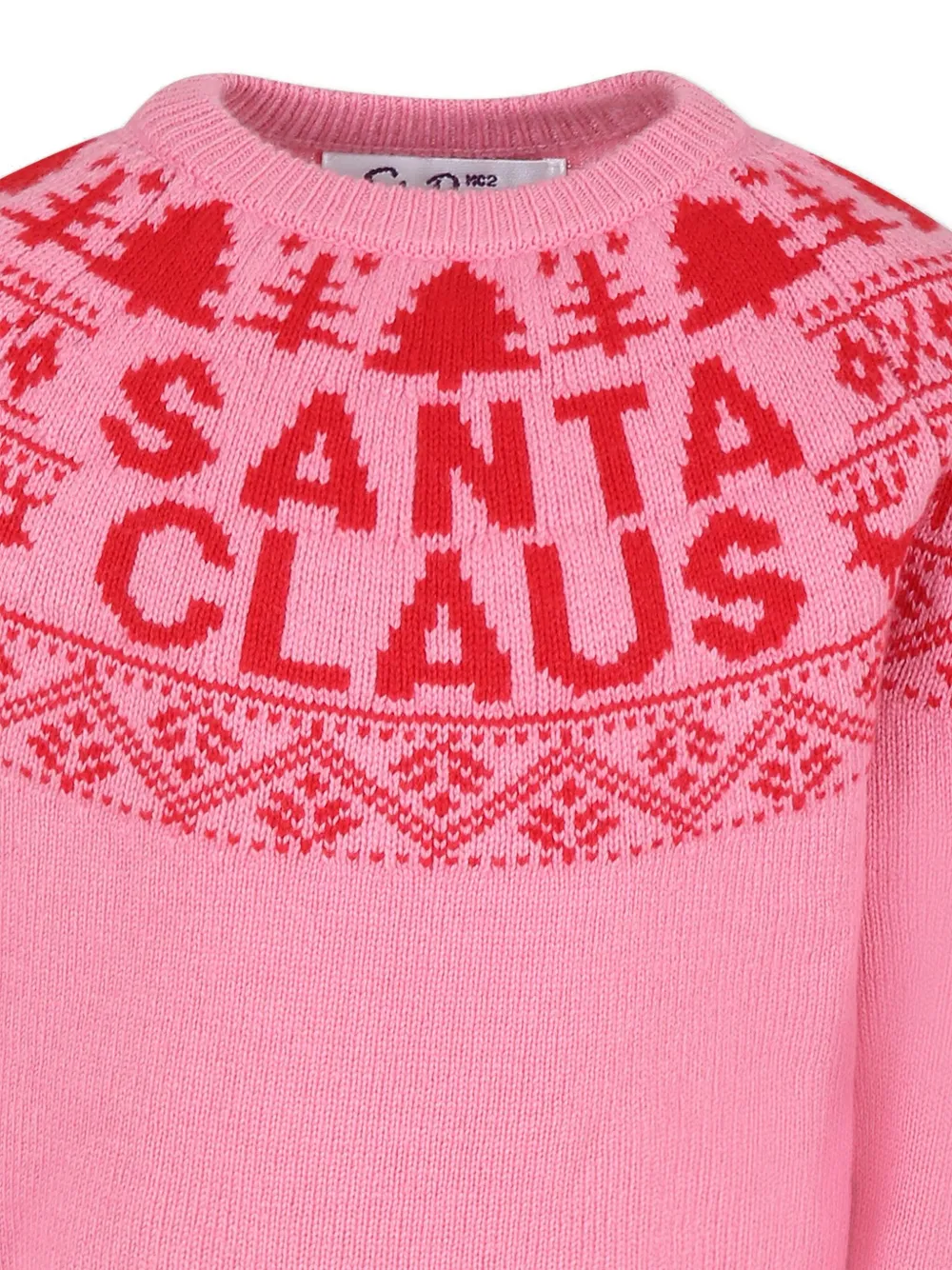 MC2 Saint Barth Kids Trui met jacquard Roze