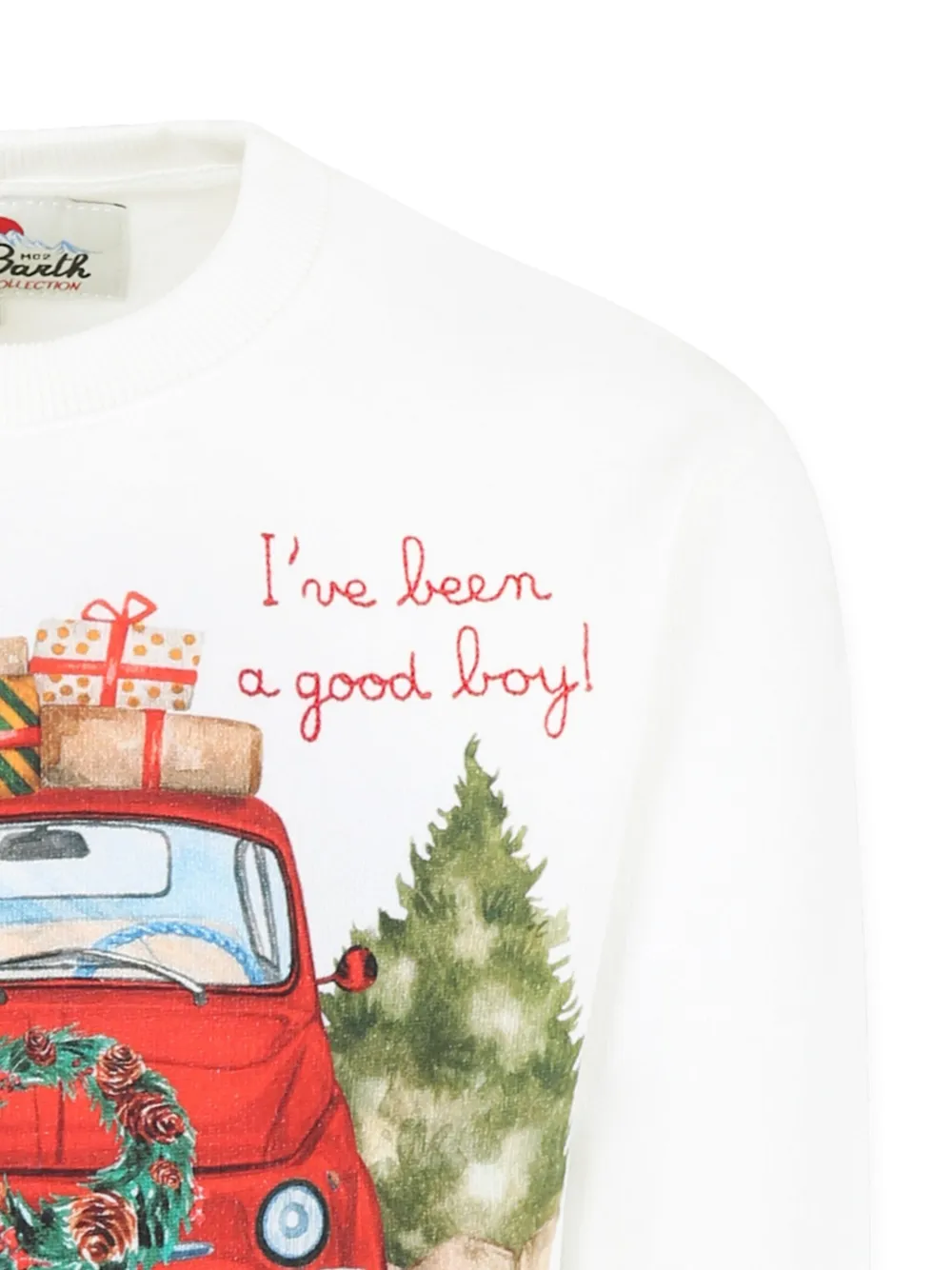 MC2 Saint Barth Kids Sweater met print Wit