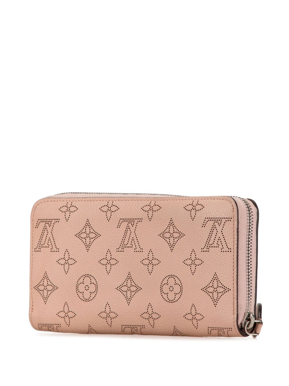 Louis Vuitton Pre-Owned 2021-2024 Monogram Mahina Zippy Wallet long wallets - Pink