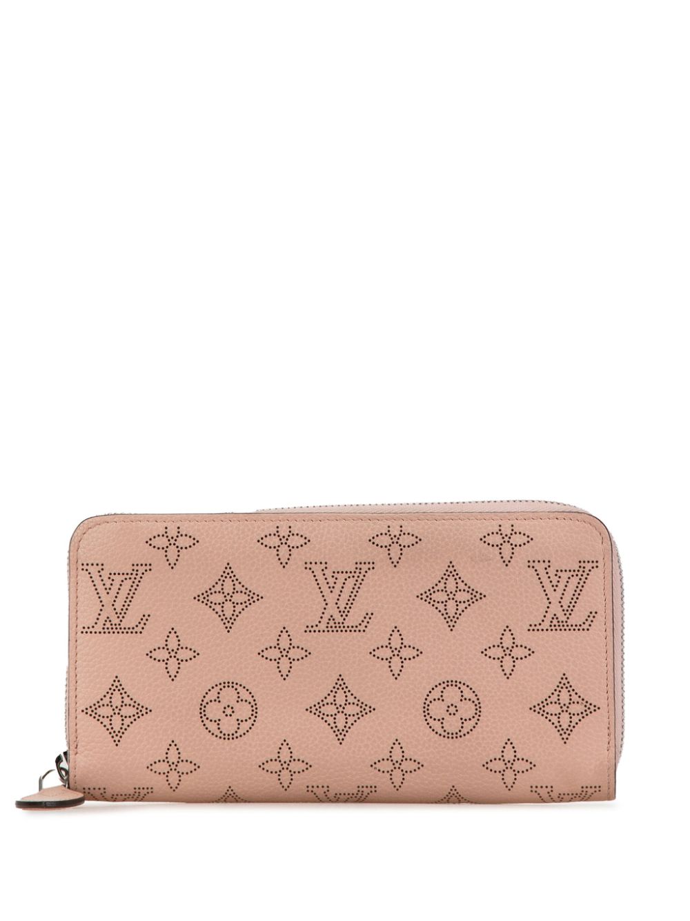 Louis Vuitton Pre-Owned 2021-2024 Monogram Mahina Zippy Wallet long wallets - Pink