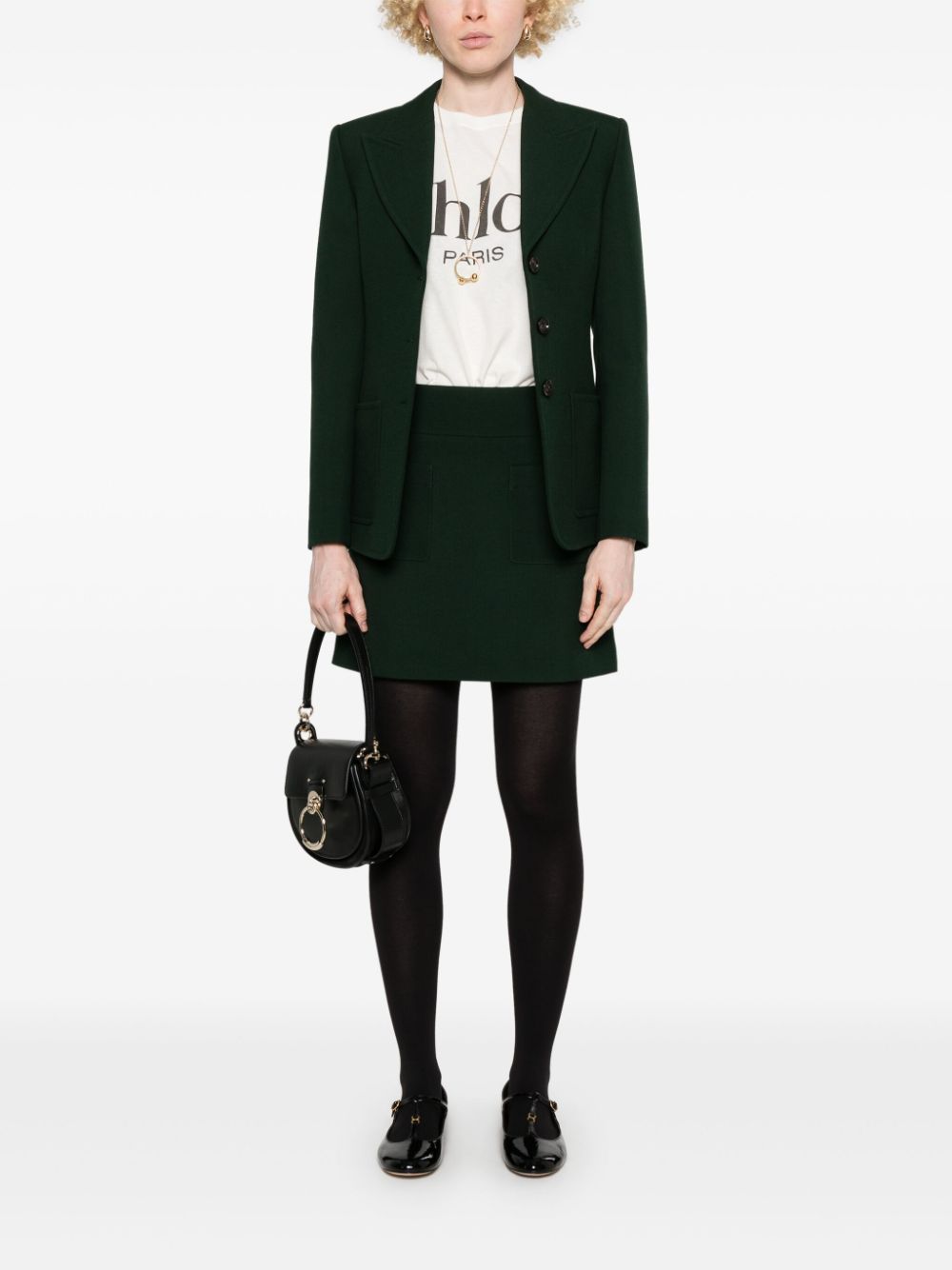 Chloé Wollen mini-rok - Groen