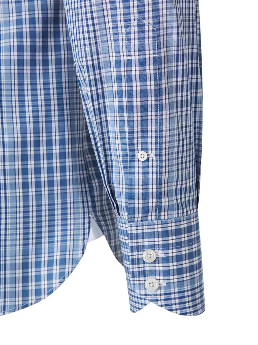 TOM FORD Geruit overhemd Blauw