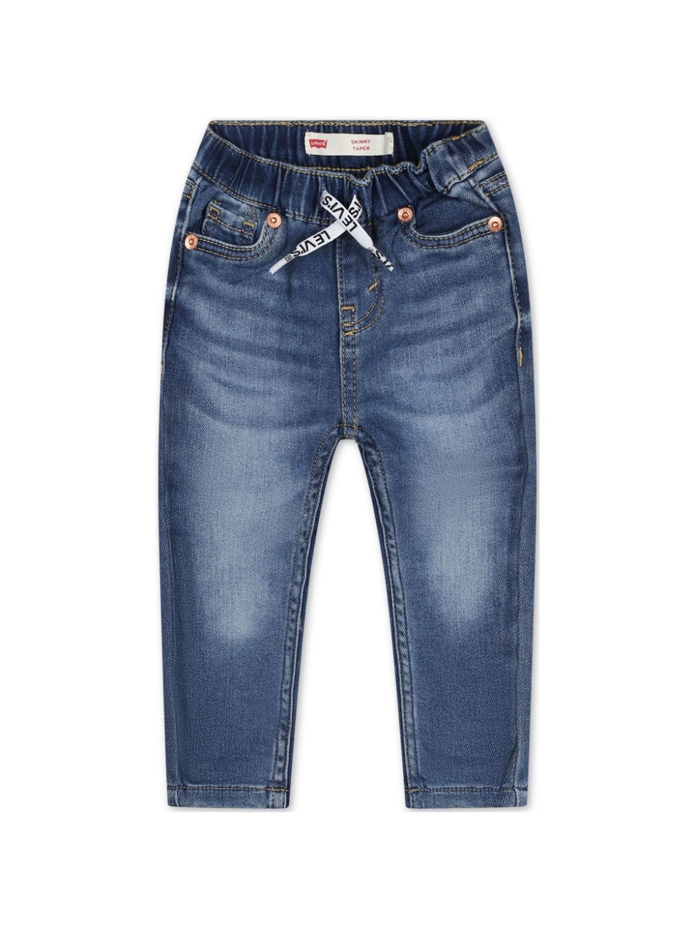 Levi's Kids drawstring-waistband jeans - Blue