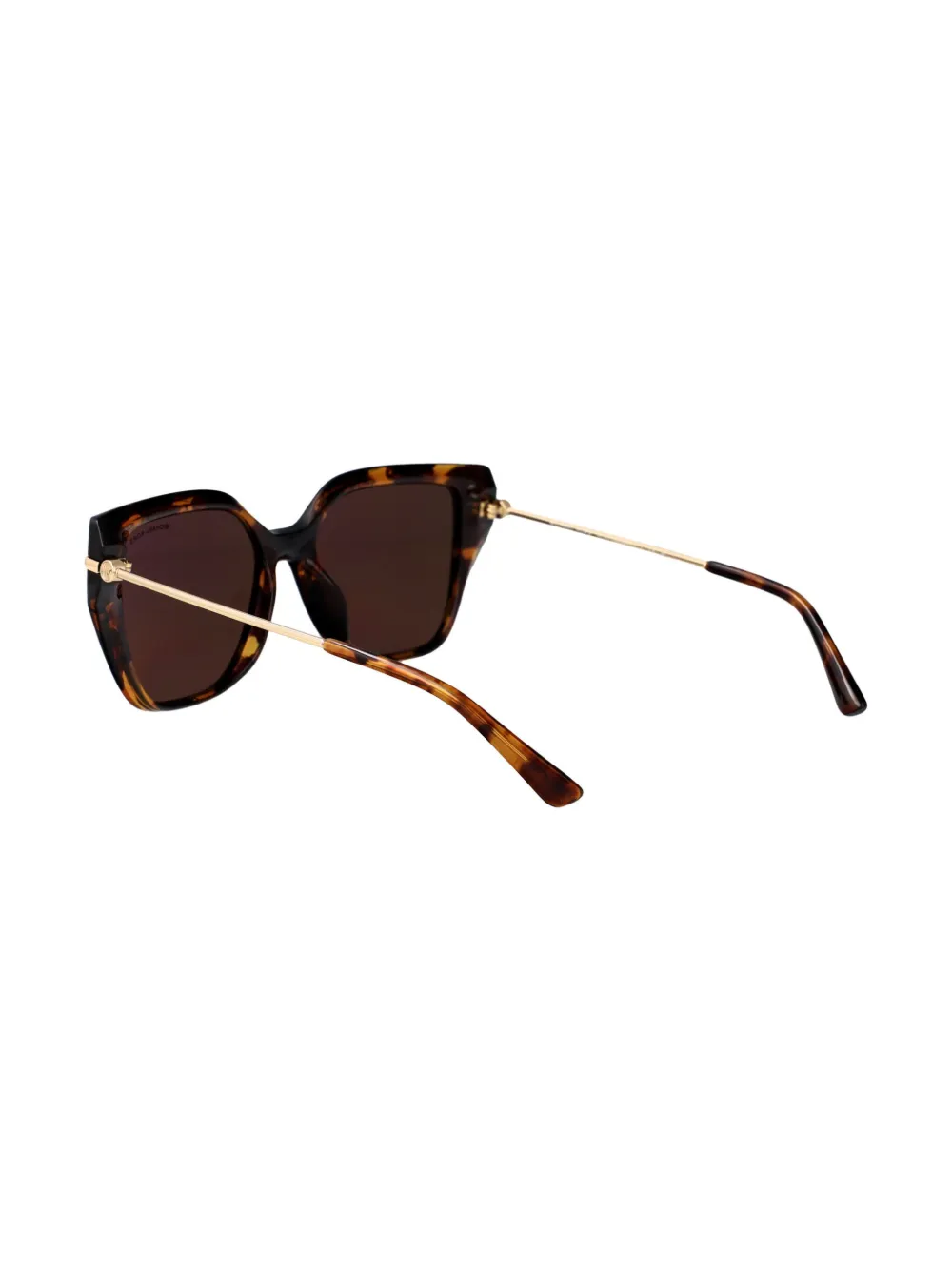 Michael Kors Zonnebril met oversized montuur Bruin