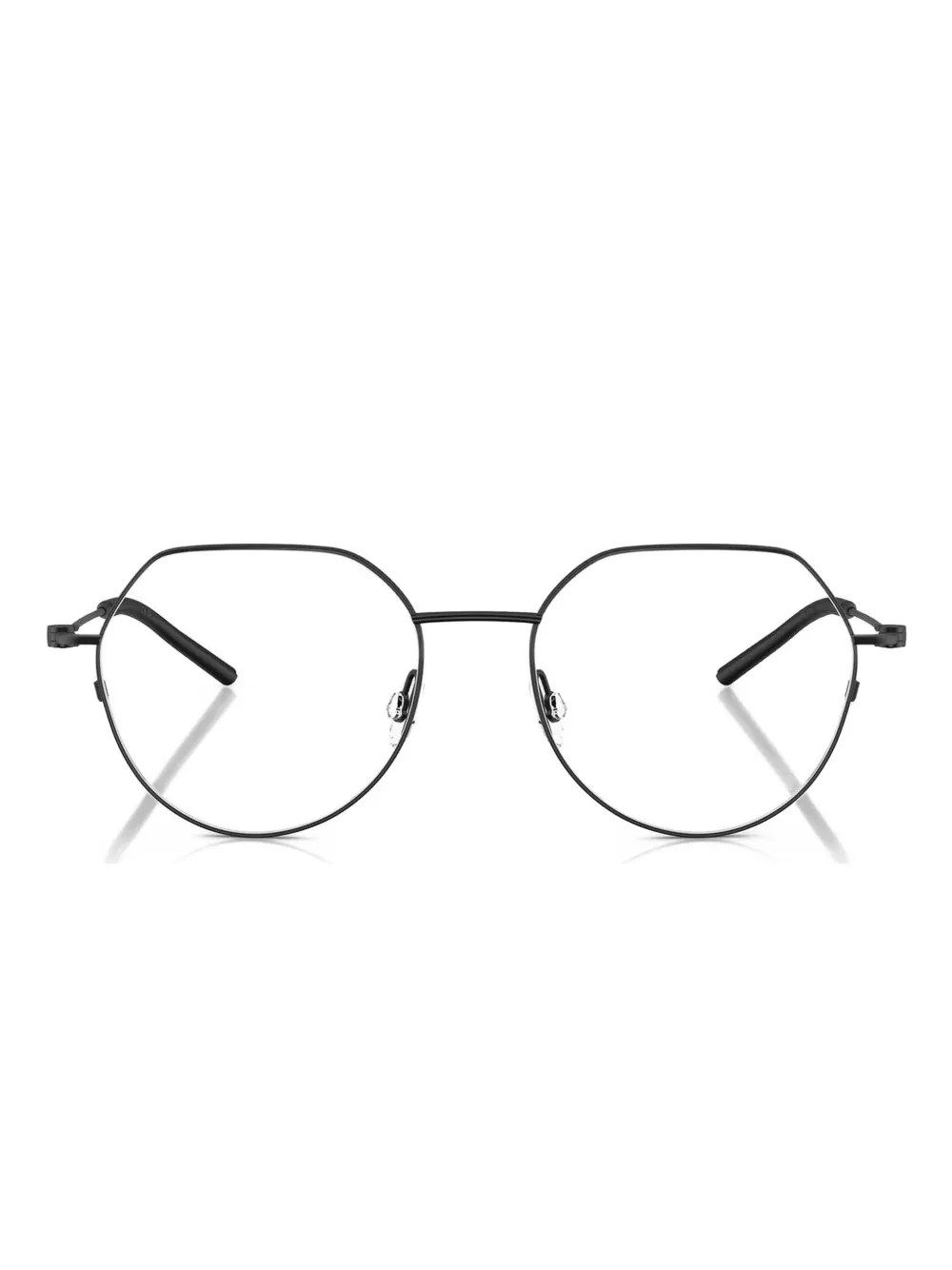 Moncler Eyewear geometric nose-pads frames | Black | Image 1