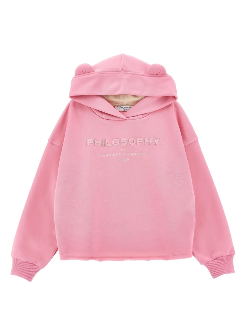 Image 1 of Philosophy Di Lorenzo Serafini Kids Moletom de capuz com logo bordado