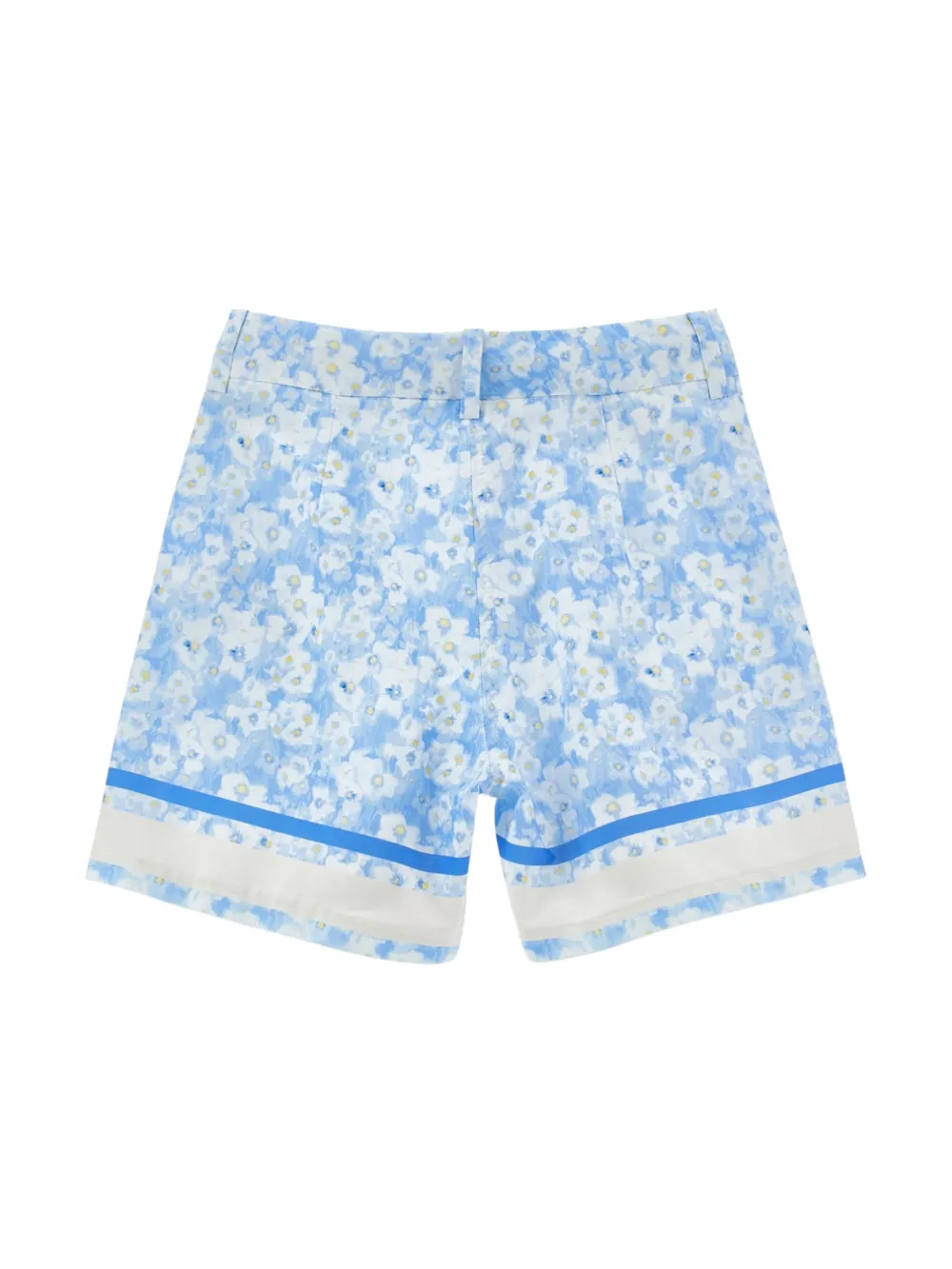 Philosophy Di Lorenzo Serafini Kids Shorts met bloemenprint - Blauw