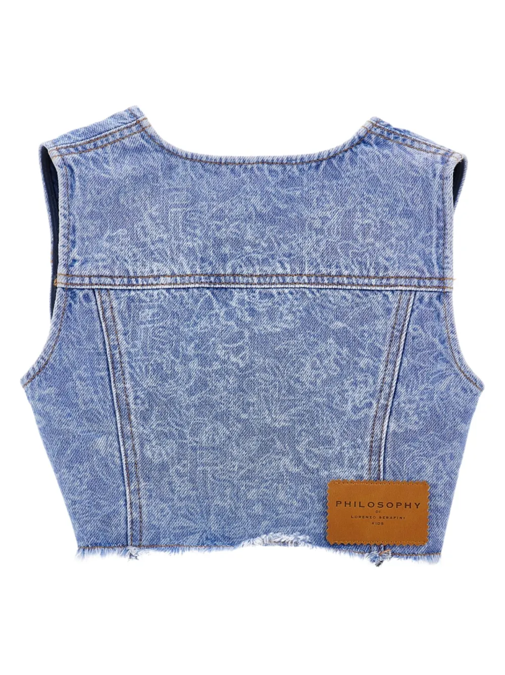 Philosophy Di Lorenzo Serafini Kids Spijker gilet Blauw