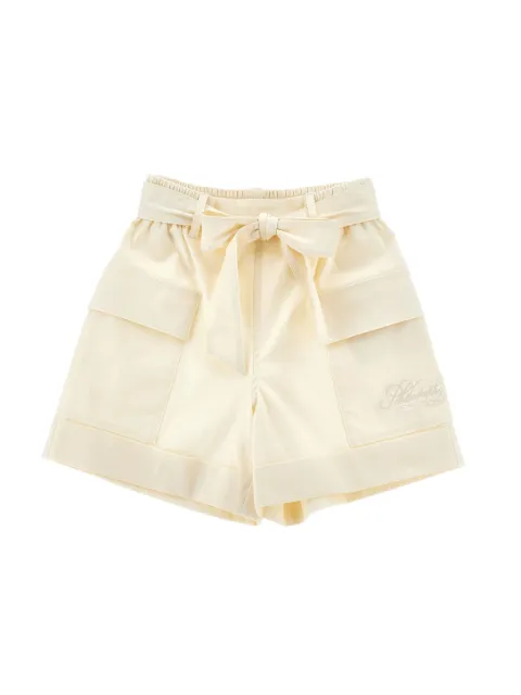 Philosophy Di Lorenzo Serafini Kids logo-embroidered shorts
