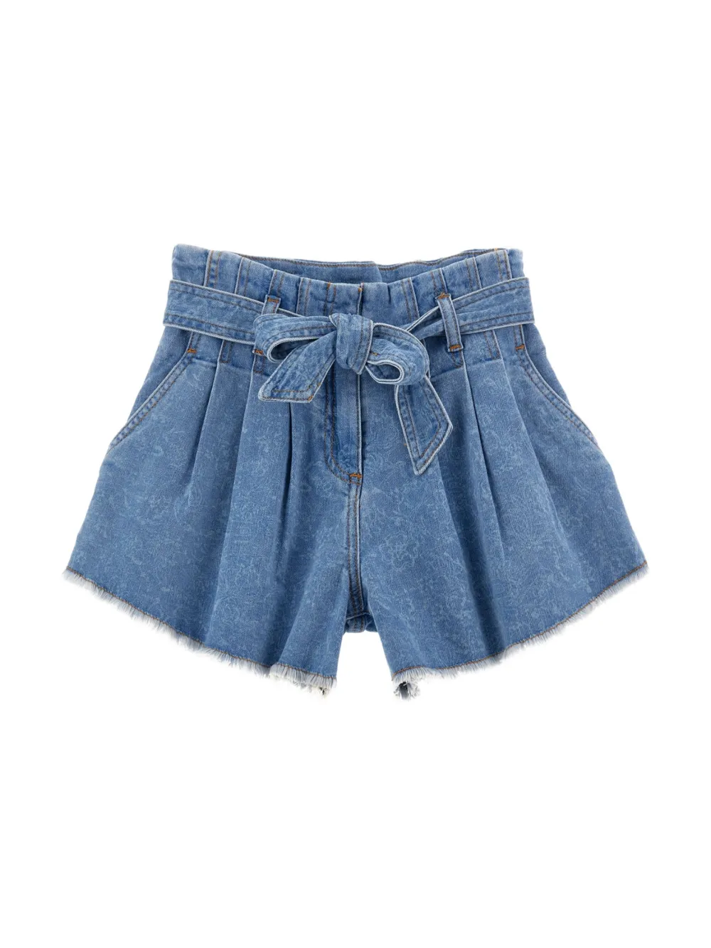 Philosophy Di Lorenzo Serafini Kids Spijkershorts met ceintuur Blauw