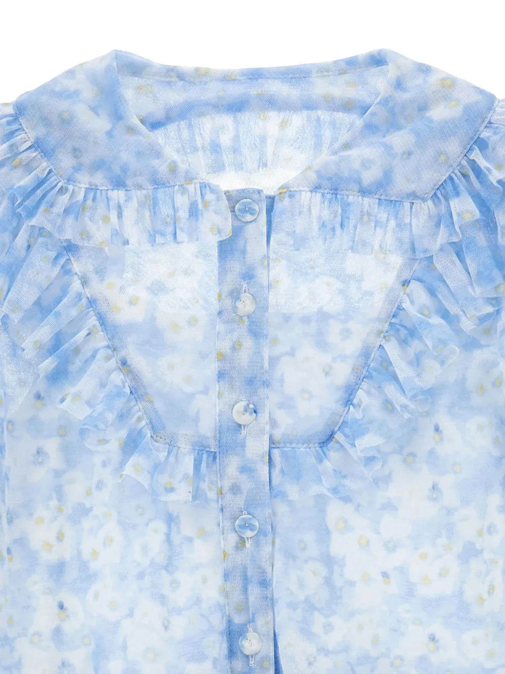 Philosophy Di Lorenzo Serafini Kids Jurk met bloemenprint Blauw