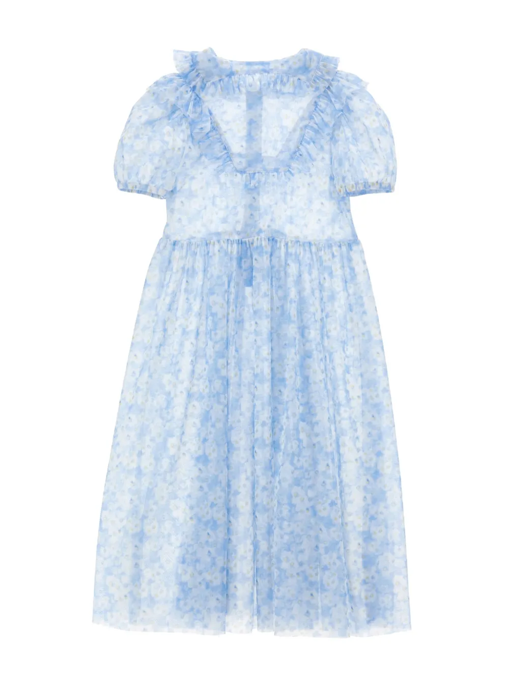 Philosophy Di Lorenzo Serafini Kids Jurk met bloemenprint Blauw