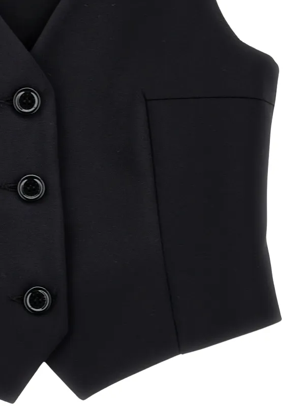Philosophy Di Lorenzo Serafini Kids cotton-blend Gilet | Black