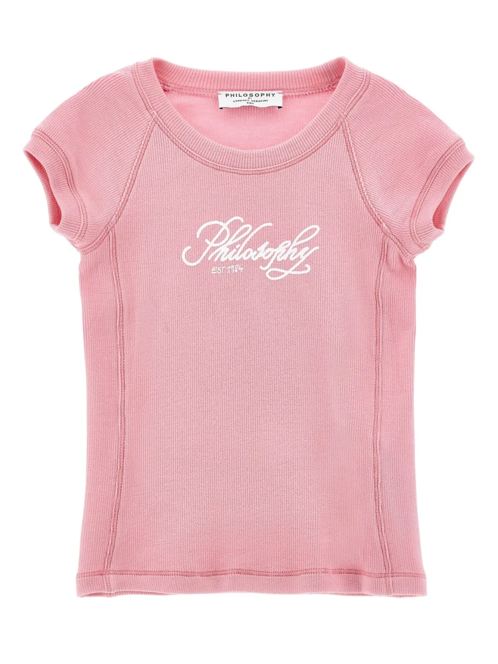 Philosophy Di Lorenzo Serafini Kids T-shirt met logoprint Roze