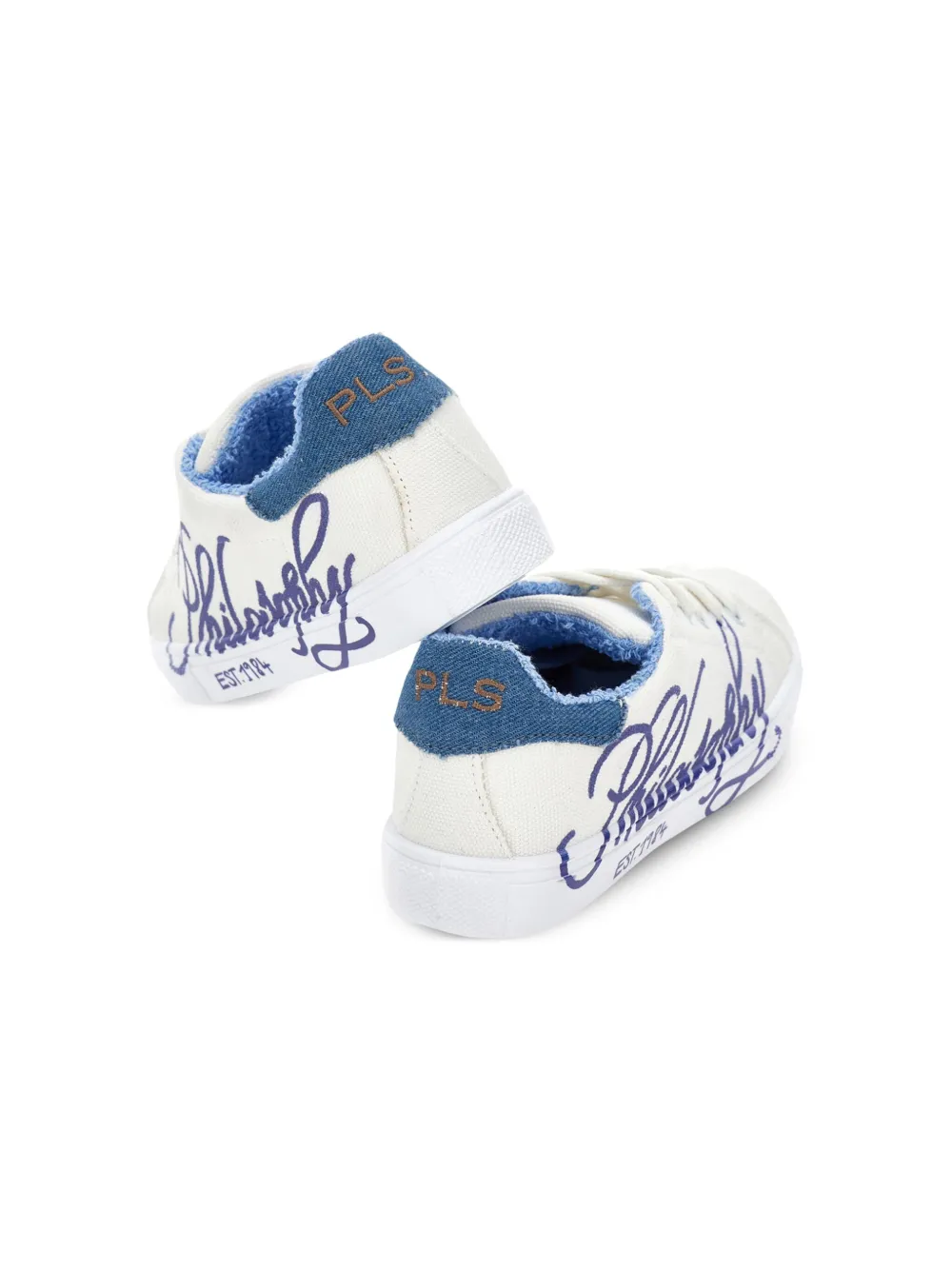 Philosophy Di Lorenzo Serafini Kids Sneakers met logoprint Wit