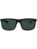 Emporio Armani square-frame matte sunglasses - Black