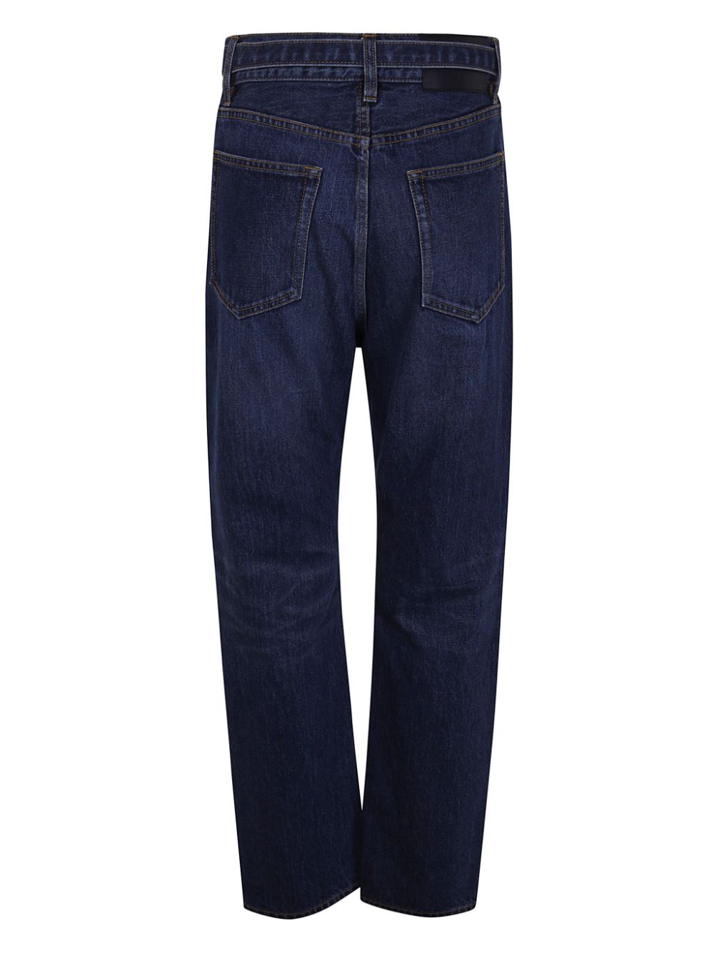 sacai belted straight jeans - Blauw