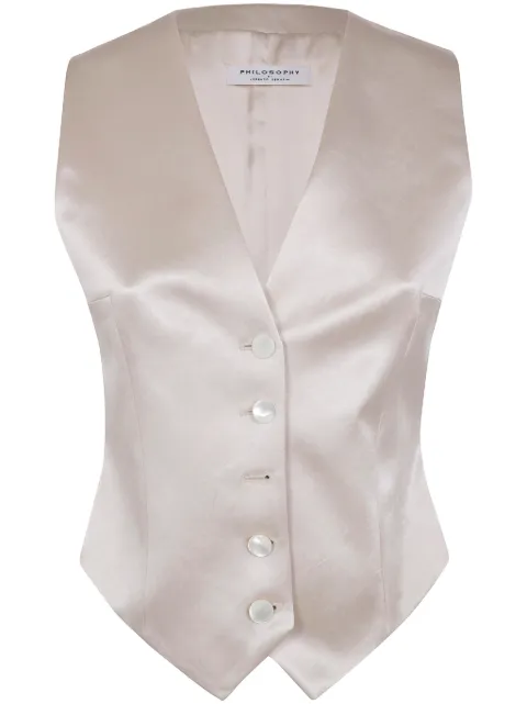 Philosophy Di Lorenzo Serafini satin waistcoat