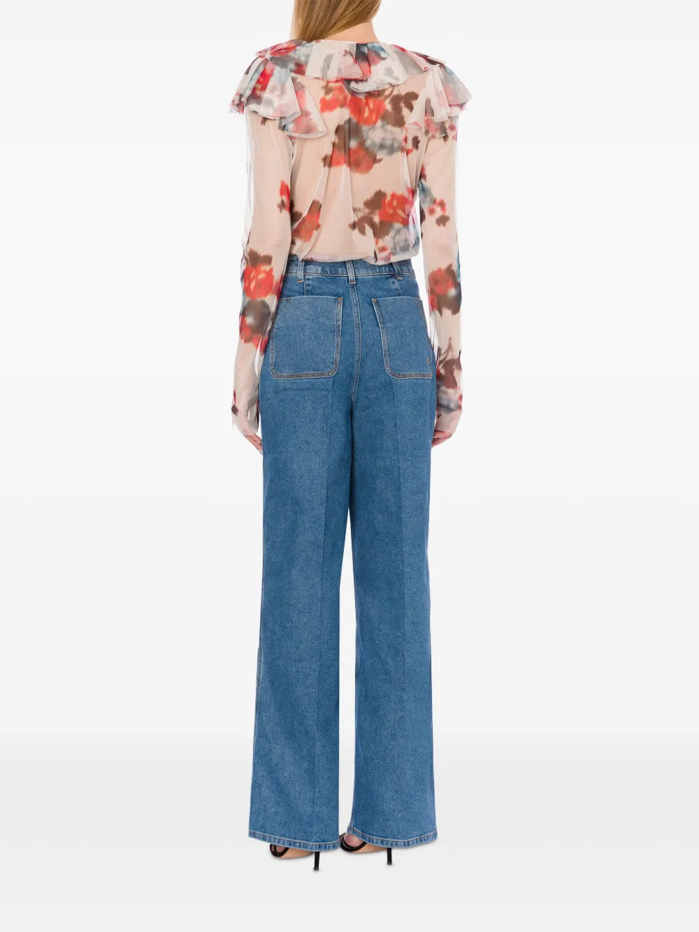 Philosophy Di Lorenzo Serafini Top met bloemenprint Beige