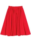 AMI Paris godet-detail midi skirt - Red