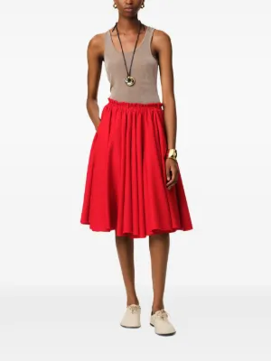 スカート AMI PARIS Woman Skirt Beige FSK353PL0027 0952 AMI PARIS: Skirt woman - Beige | Ami Paris skirt