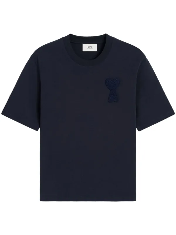 【関税&送料込】Ami Paris T-Shirt AMI PARIS - AMI DE COEUR BLACK T-SHIRT – LE LABO STORE