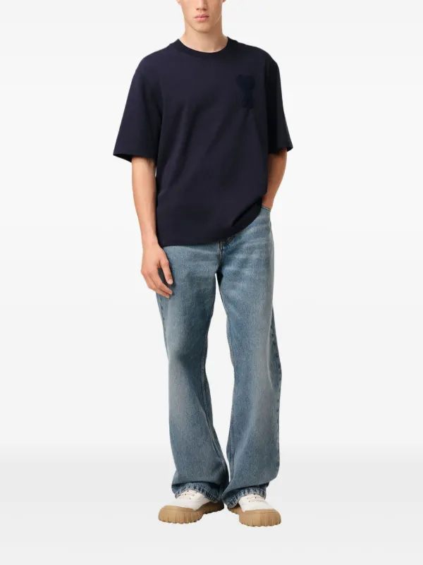 AMI Paris パッチ Tシャツ | ブルー | FARFETCH JP