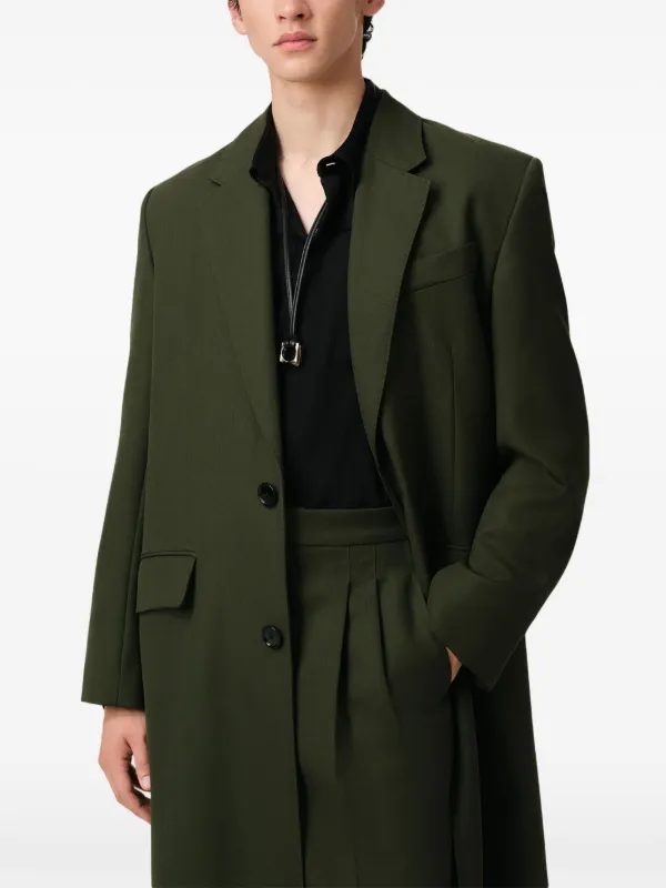 AMI Paris ロングコート | グリーン | FARFETCH JP