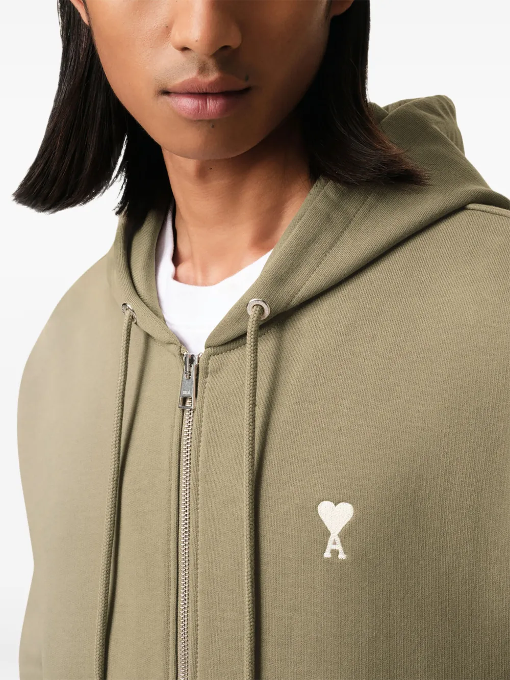 【AMI】 Armid Koych Embroidered Hooded Sweatshirt AMI PARIS Ami de Coeur Logo Embroidered Hoodie | Nordstrom