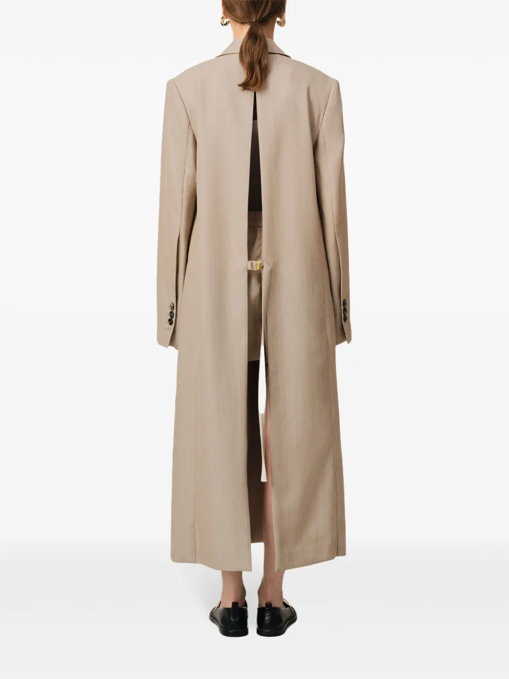 AMI Paris Cappotto lungo con spacco | Abbigliamento | Image 4