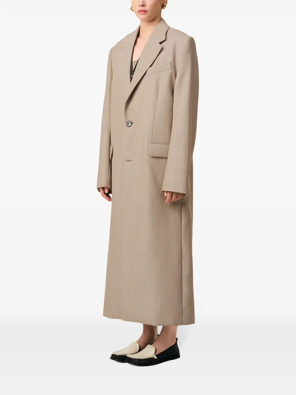AMI Paris Cappotto lungo con spacco | Cappotti | Image 3