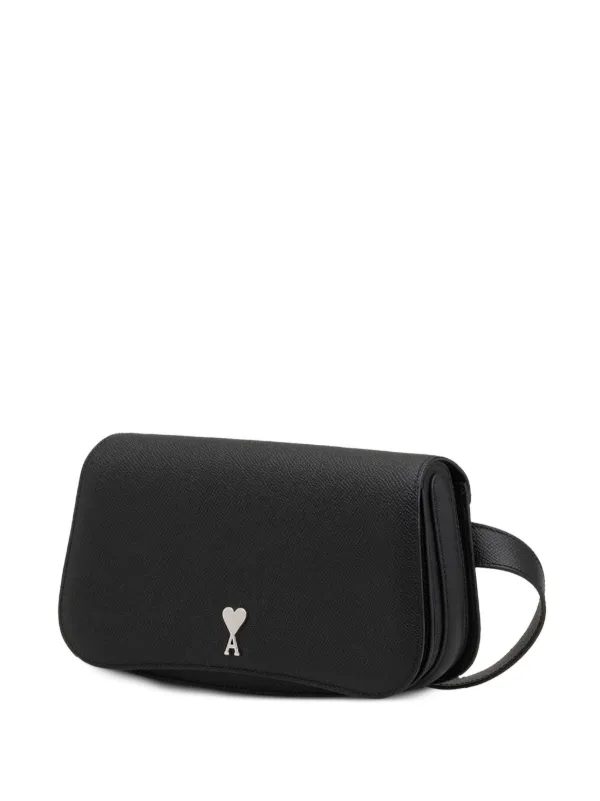 【アミ パリス】 CROSSBODY BAGS ショルダーバッグ・ポシェット AMI Paris Paris Paris Cross Body Bag | Black | FARFETCH