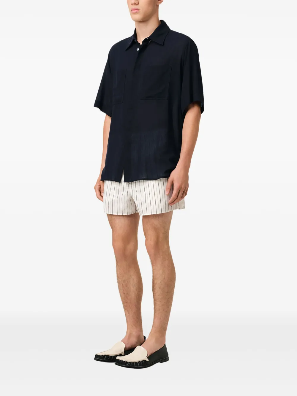 AMI Paris Overhemd met korte mouwen Blauw