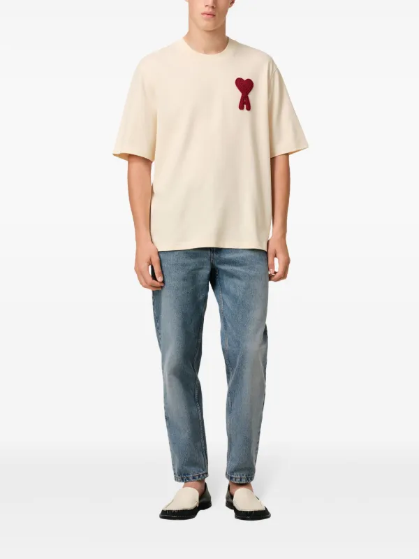 AMI Paris Ami De Coeur Tシャツ | ホワイト | FARFETCH JP AMI Paris Ami De Coeur Tシャツ | ホワイト | FARFETCH JP