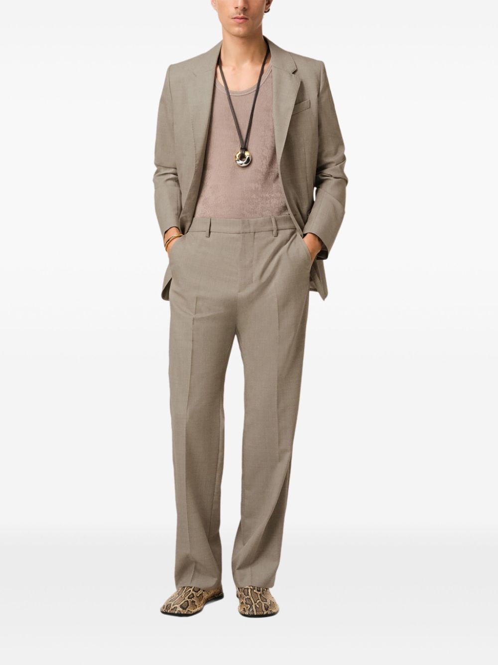 AMI Paris straight-leg trousers - Bruin