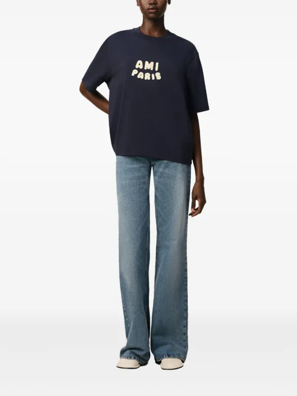 AMI Paris Ami Paris Tシャツ | ブルー | FARFETCH JP
