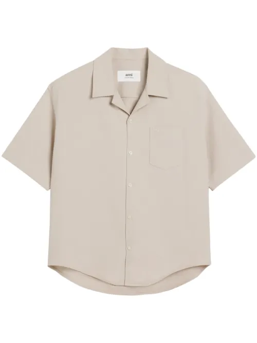 Chemise à col cubain - AMI Paris - Modalova