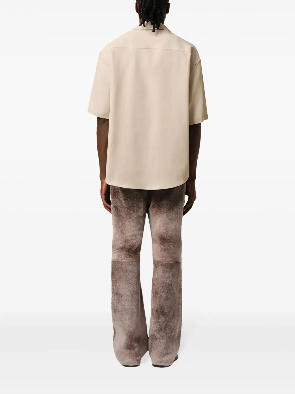 AMI Paris Overhemd met kraag Beige
