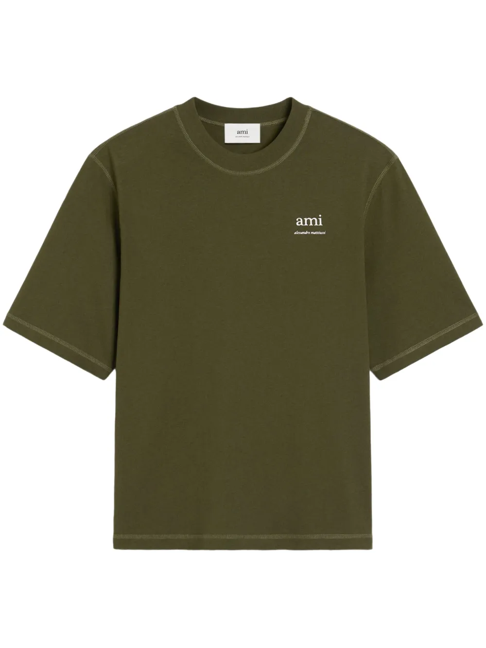 logo-embroidered T-shirt