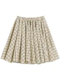 AMI Paris checkered skirt - Neutrals