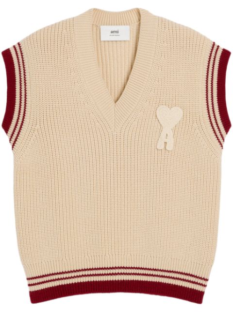 AMI Paris Ami de Coeur knitted vest