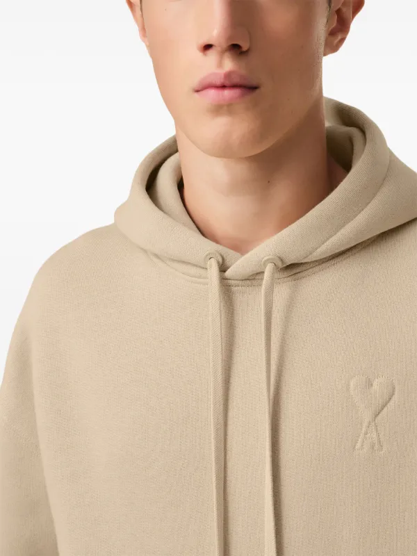 AMI PARIS フーディー ベージュ AMI Paris Ami De Coeur Hoodie | Neutrals | FARFETCH