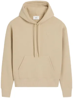 AMI Paris Cotton Hoodie | Neutrals | FARFETCH OM
