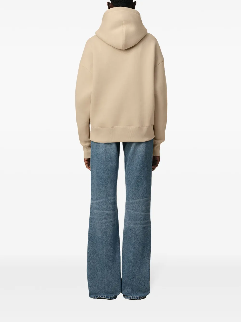 AMI Paris Hoodie met logo Beige