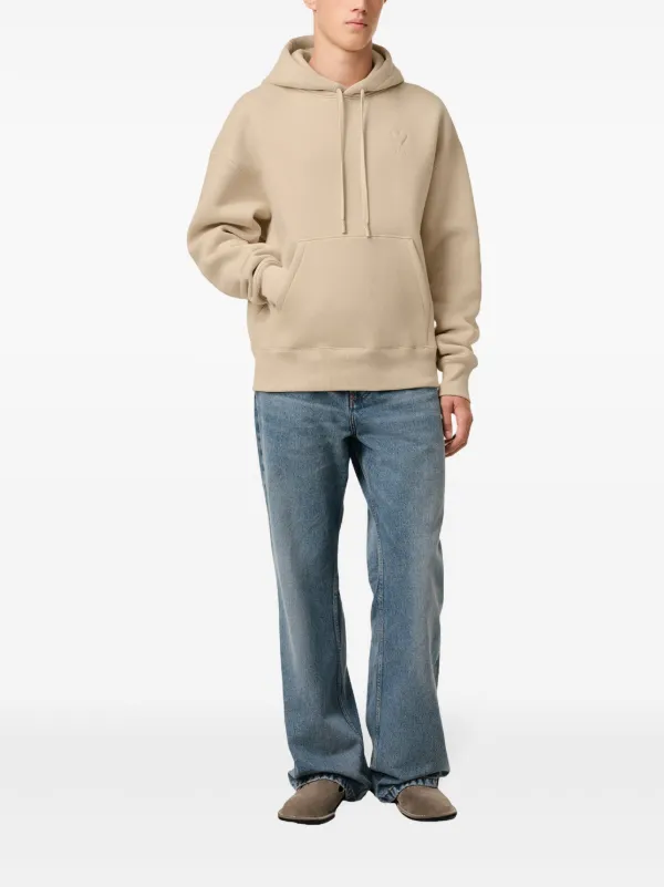 AMI Paris Ami De Coeur Hoodie | Neutrals | FARFETCH