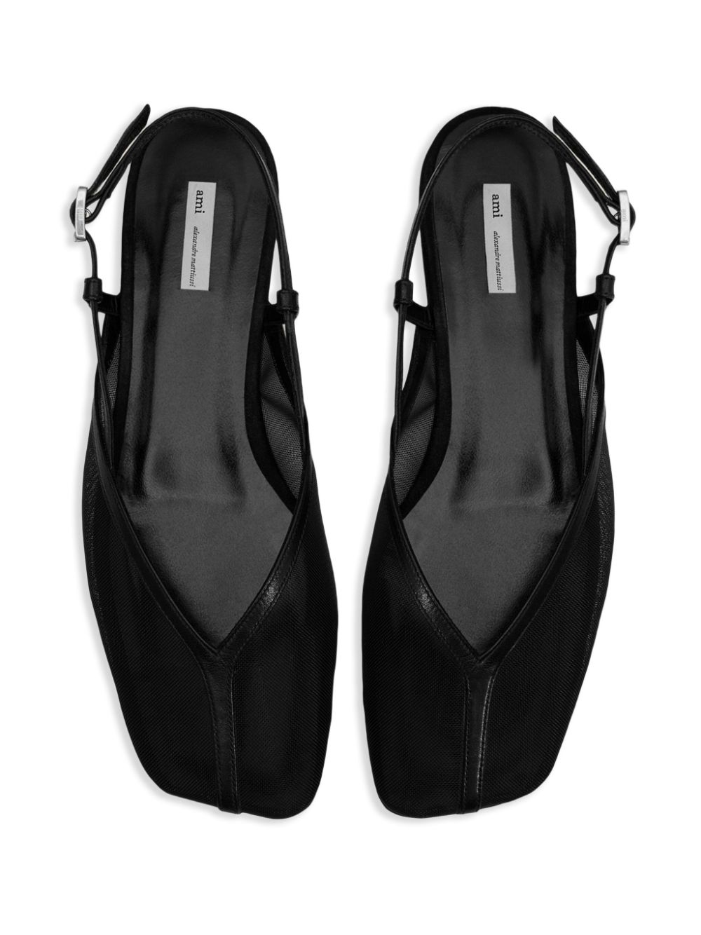 AMI Paris Croisette ballet flats Black