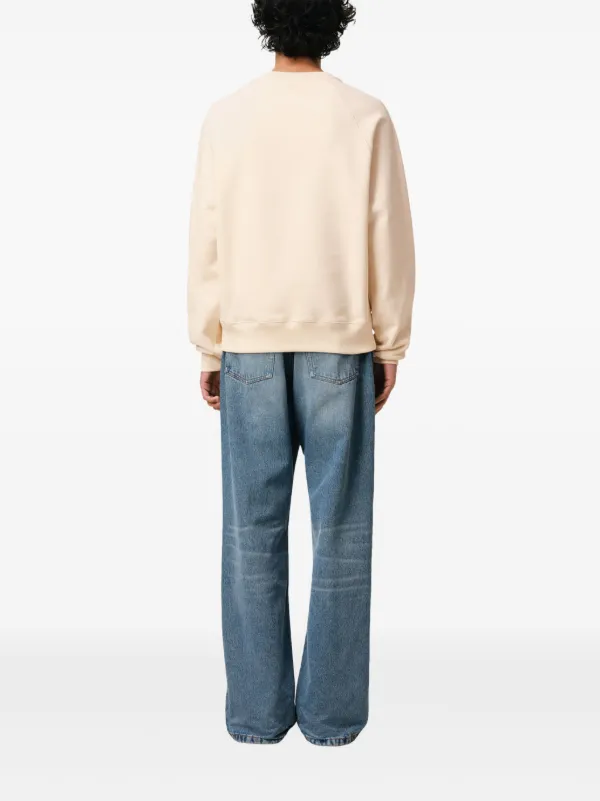 AMI Paris Ami De Coeur Patch Sweatshirt | Neutrals | FARFETCH