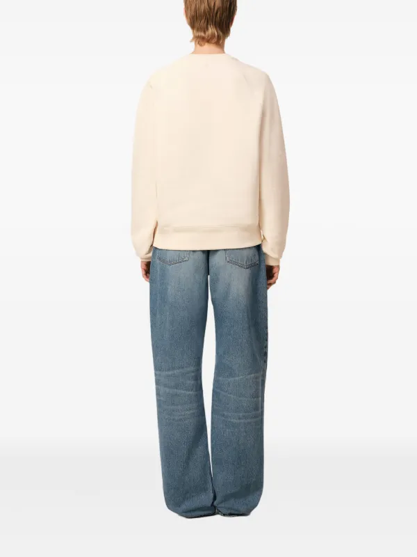 AMI Paris Ami De Coeur Patch Sweatshirt | Neutrals | FARFETCH