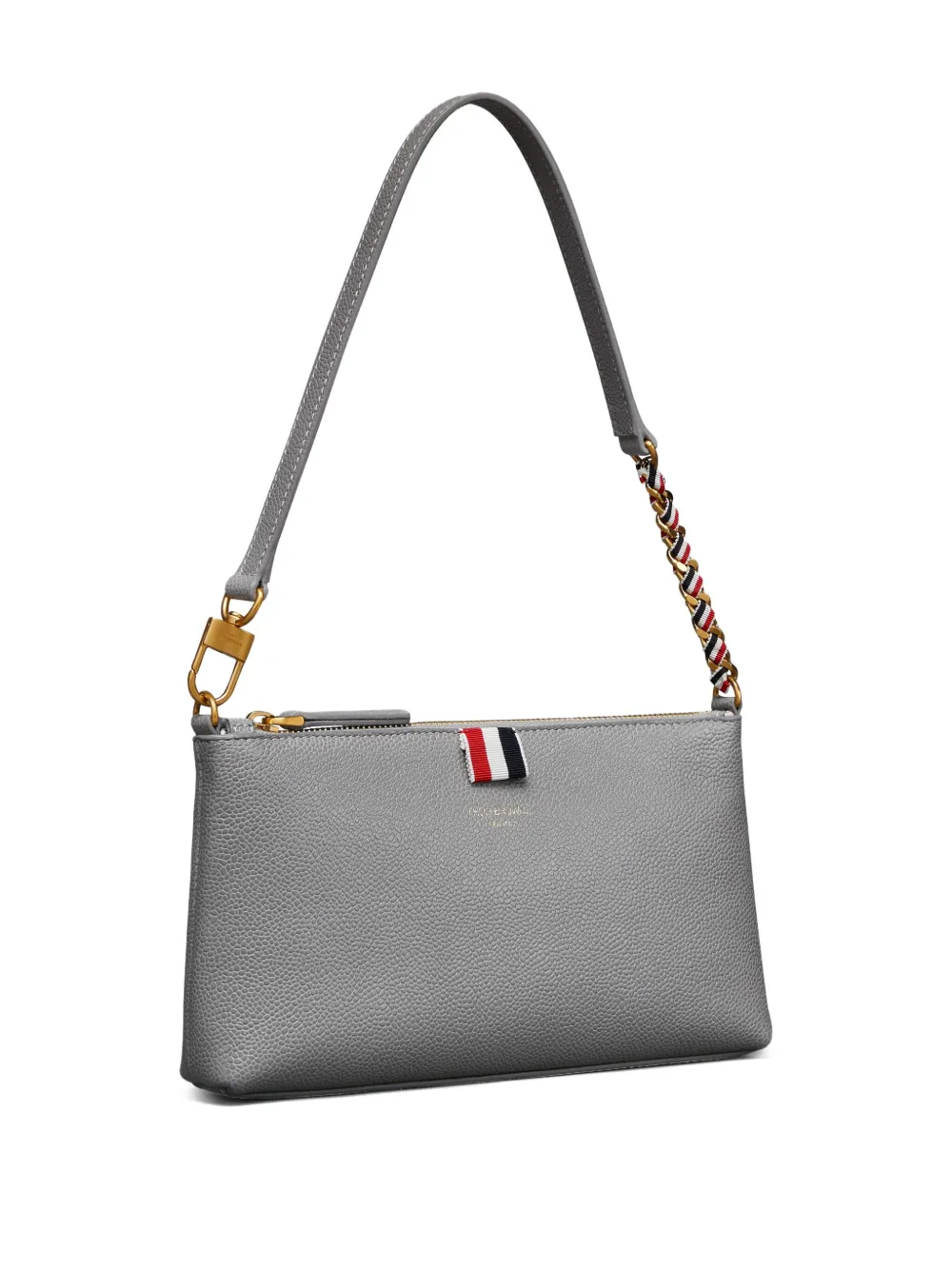 Thom Browne RWB schoudertas met streepdetail Grijs