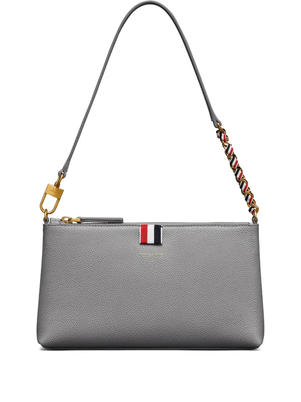 Thom Browne RWB schoudertas met streepdetail Grijs